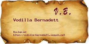 Vodilla Bernadett névjegykártya