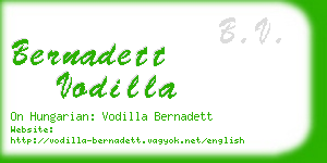 bernadett vodilla business card